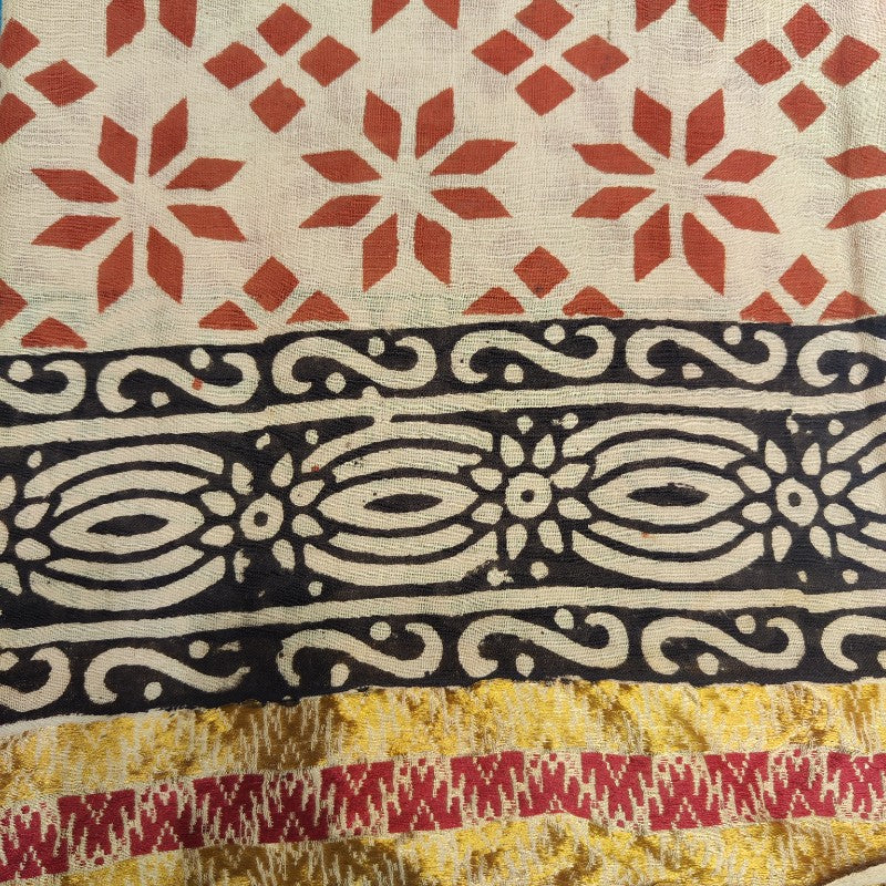 Cotton Scarf - Handmade Indian Pareo - Star