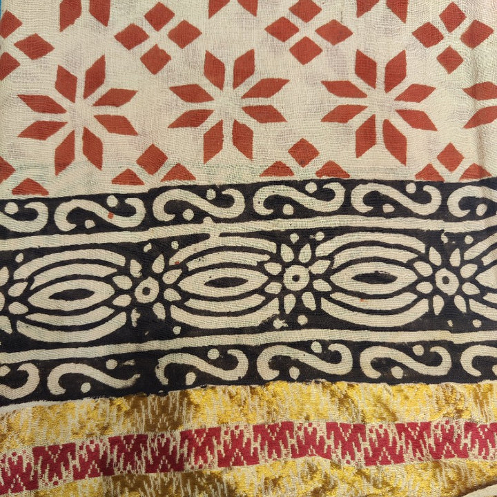 Cotton Scarf - Handmade Indian Pareo - Star
