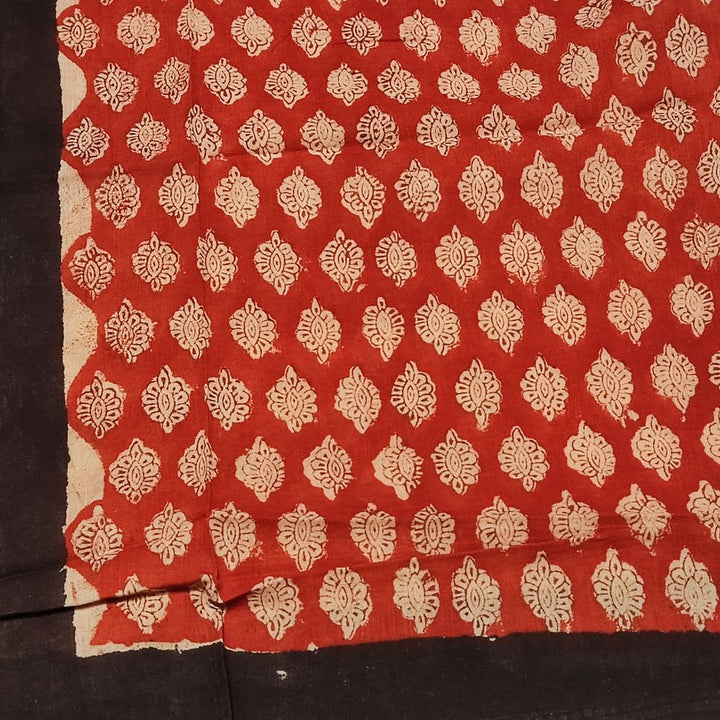 Pareo - Sciarpa artigianale in cotone con ornamenti Rajasthani