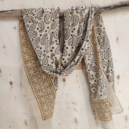 Pareo - Sarong etnico in 100% cotone artigianale - PEACOCK