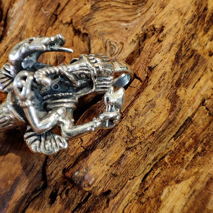Ciondolo Ganesh con Dorje in argento 925 - PHURBA