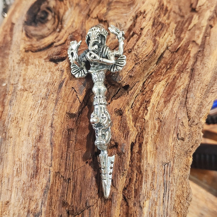 Ciondolo Ganesh con Dorje in argento 925 - PHURBA