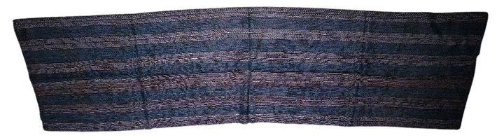 Sciarpa KANTHA con tessuti vintage misto seta ricamo a mano rosso