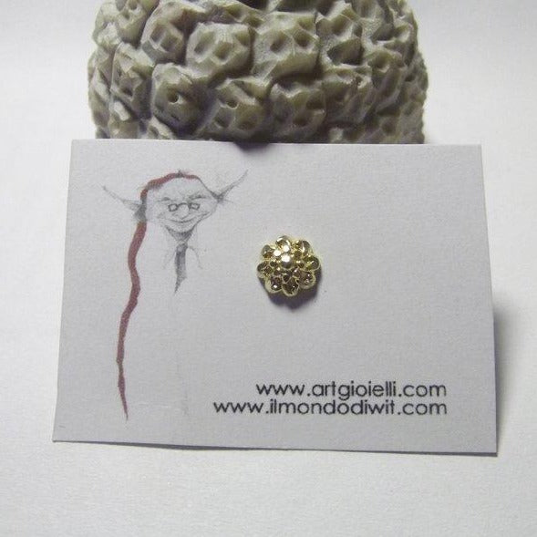 Orecchino da naso in oro 18  fiore 5mm 653