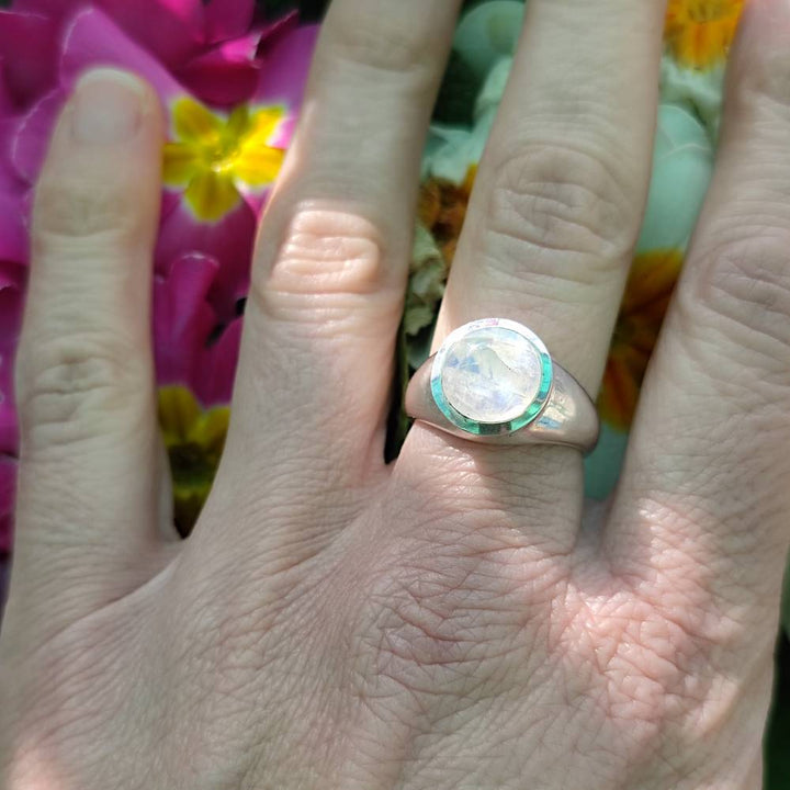 Anello etnico in argento 925 con pietra - CHACHA