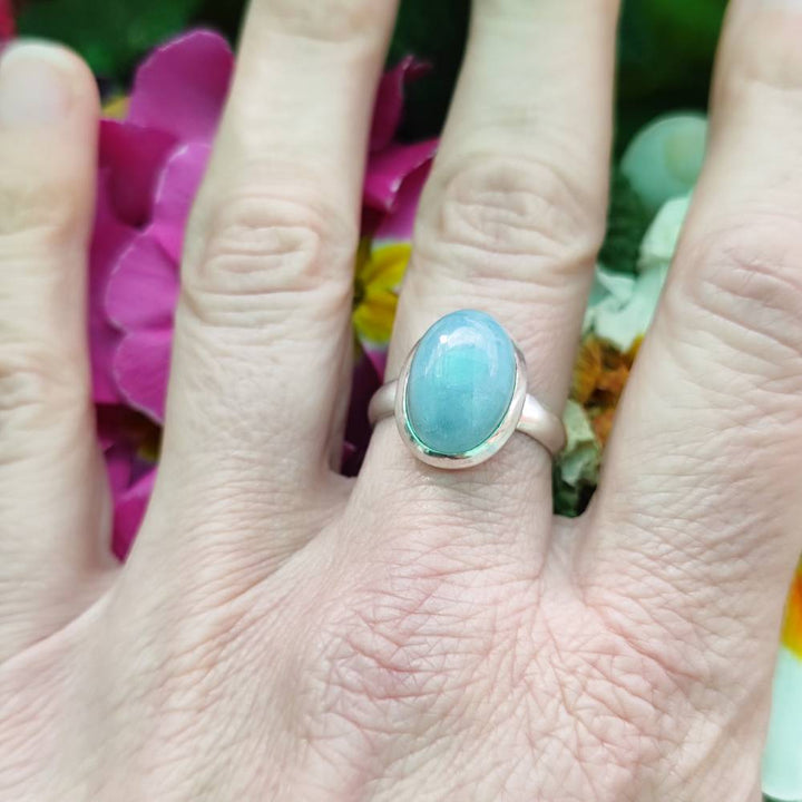 Anello etnico in argento 925 con pietra - CHAMAIRA