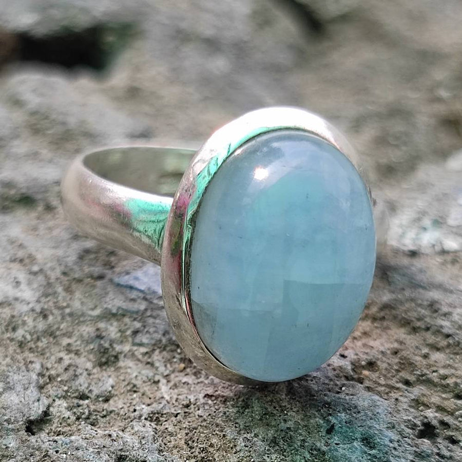 Anello etnico in argento 925 con pietra - CHAMAIRA