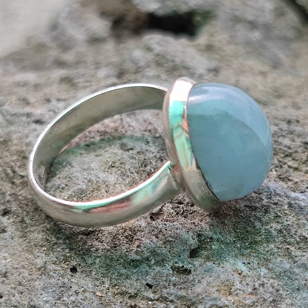 Anello etnico in argento 925 con pietra - CHAMAIRA