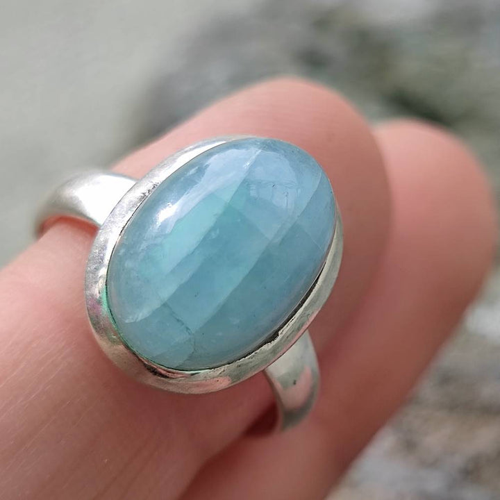 Anello etnico in argento 925 con pietra - CHAMAIRA