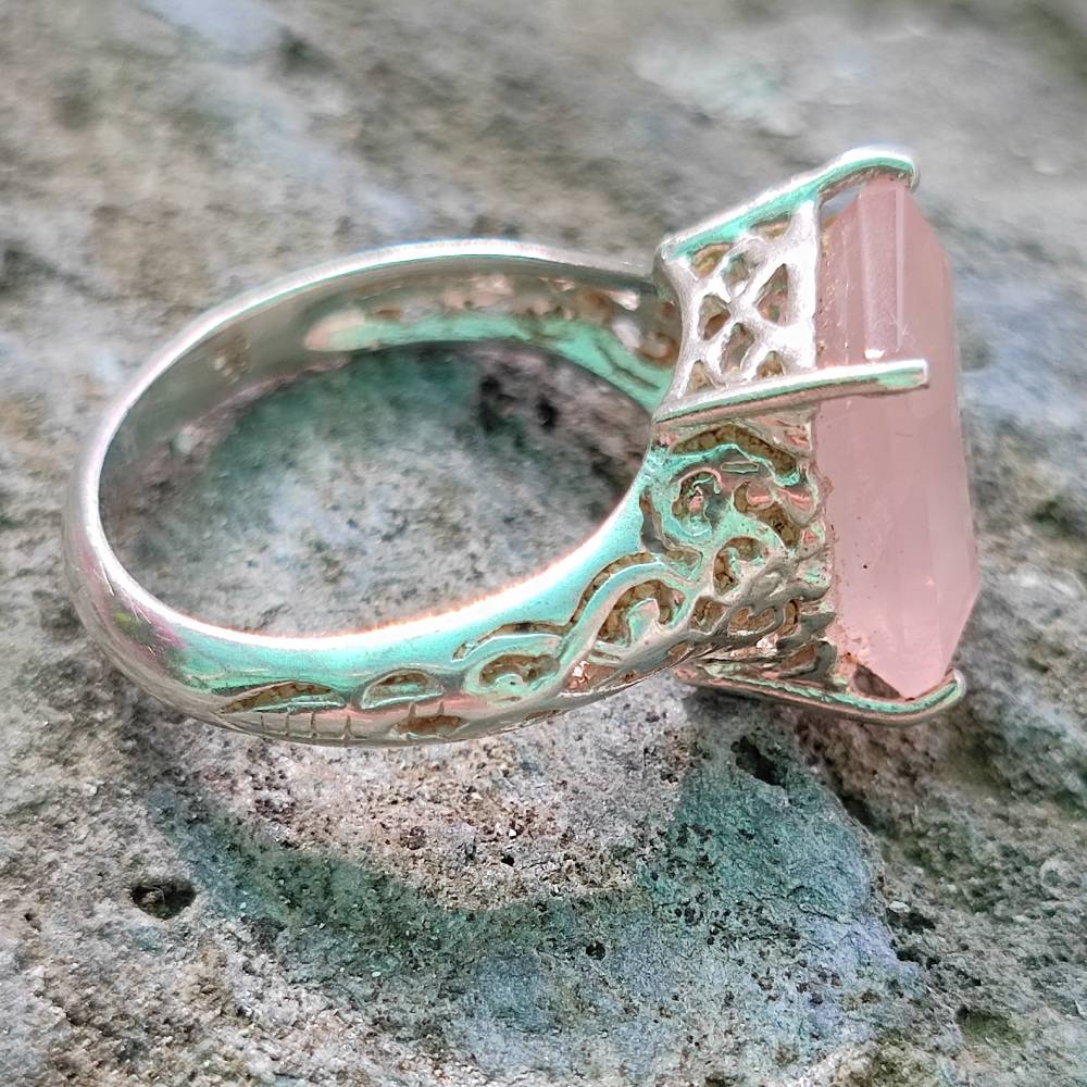 Anello etnico in argento 925 con pietra - DABRI