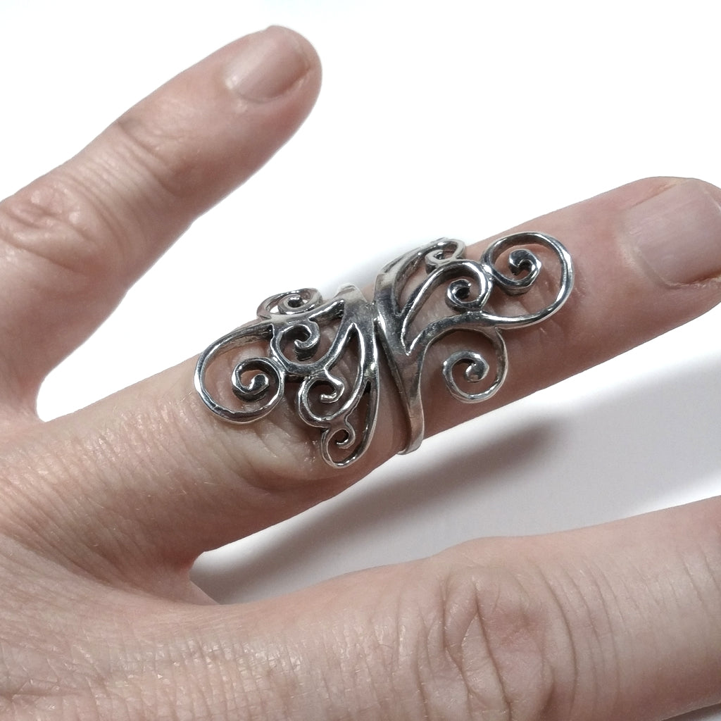 Anello fascia in argento 925 ANELLO artigianale | Spirale