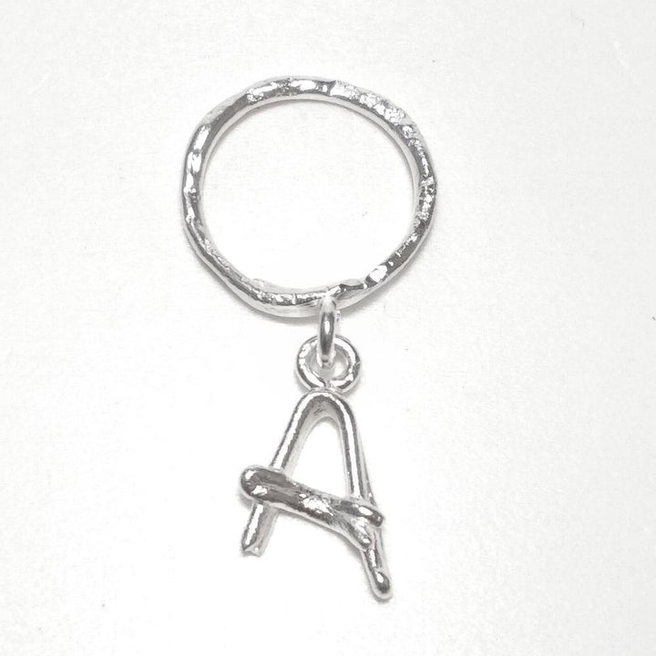 PERSONALIZED RING with letter in 925 silver handcrafted ring