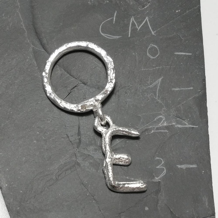 PERSONALIZED RING with letter in 925 silver handcrafted ring