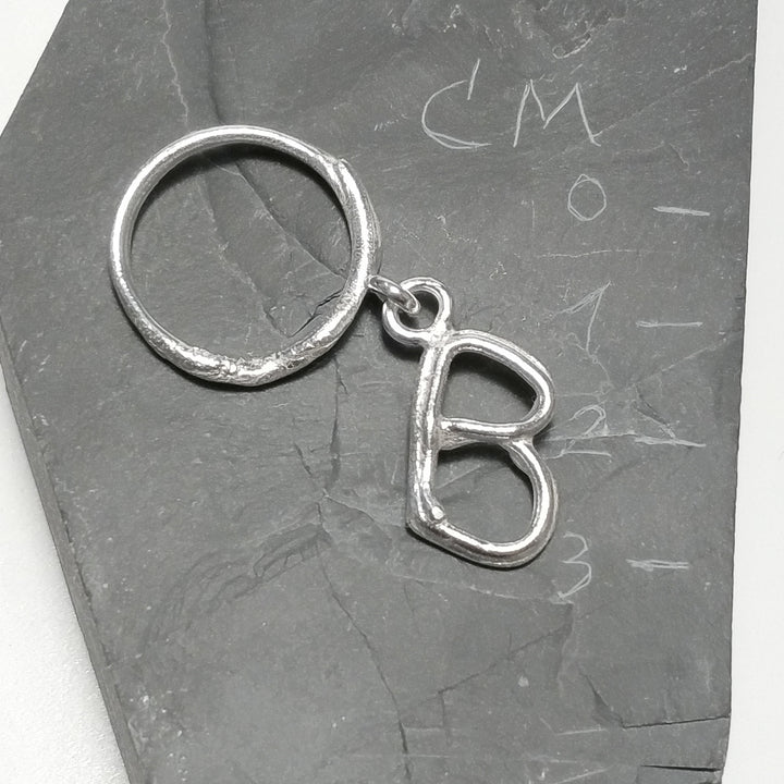 PERSONALIZED RING with letter in 925 silver handcrafted ring