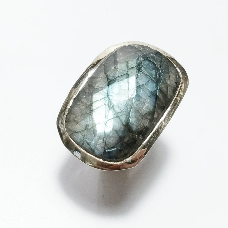 ANELLO artigianalein argento 925 con Labradorite | GIOIELLI CON PIETRE