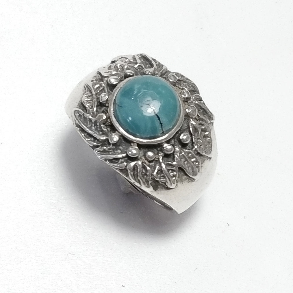 anello argento turchese