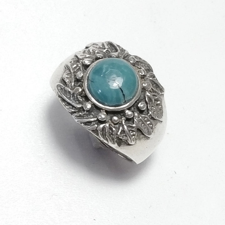 anello argento turchese