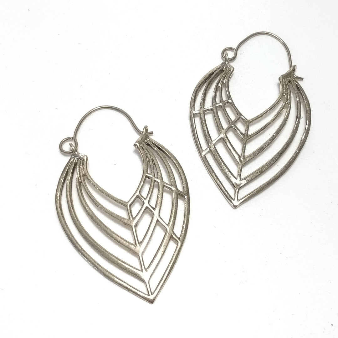 ETHNIC EARRINGS Polished brass EARRINGS | ETHNIC