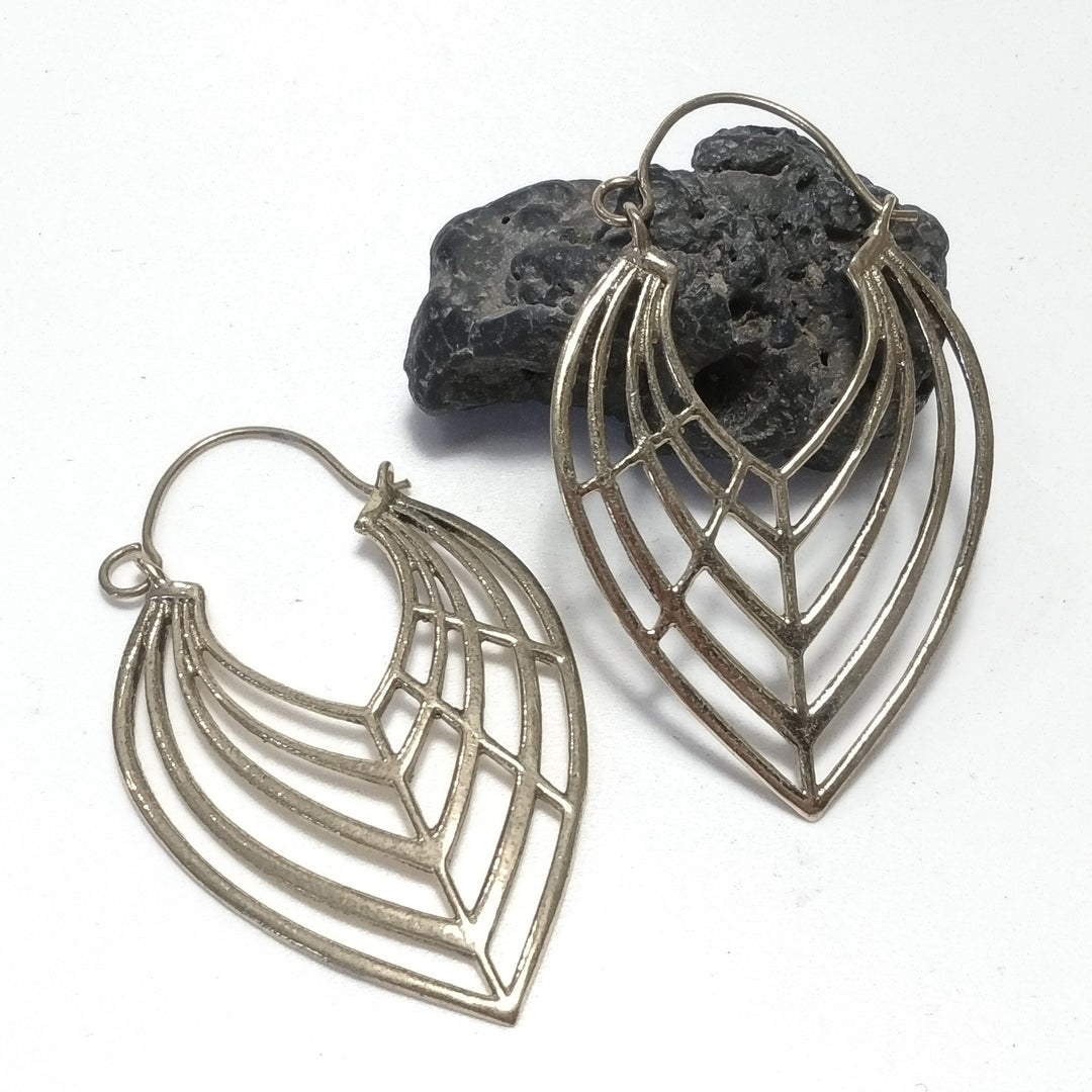 ETHNIC EARRINGS Polished brass EARRINGS | ETHNIC