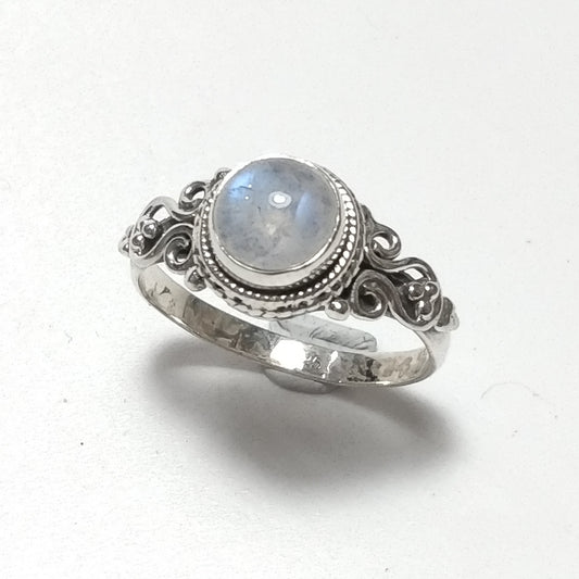 ANELLO artigianalein argento 925 con Pietra di Luna | GIOIELLI CON PIETRE