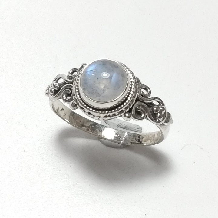 ANELLO artigianalein argento 925 con Pietra di Luna | GIOIELLI CON PIETRE