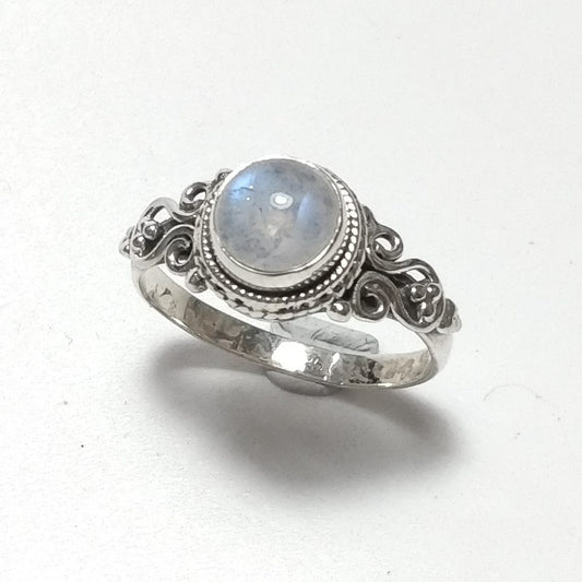 ANELLO artigianalein argento 925 con Pietra di Luna | GIOIELLI CON PIETRE