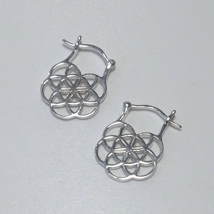 Orecchini in argento 925 Fiore della Vita - FLORES