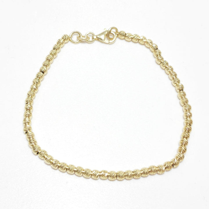 Bracciale in argento con tubi diamantati