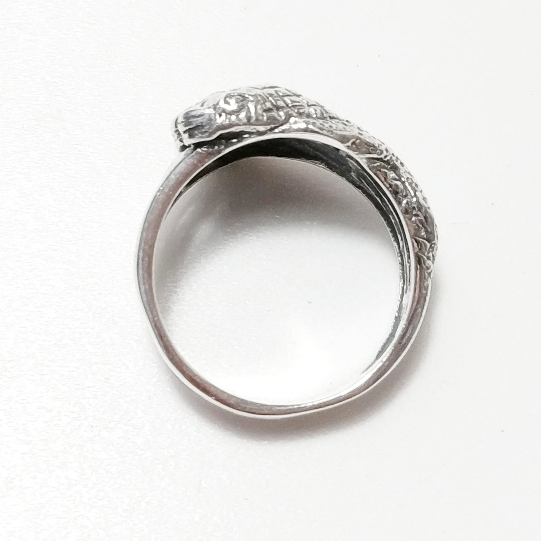 Anello in argento 925 brunito - TRE SERPENTI