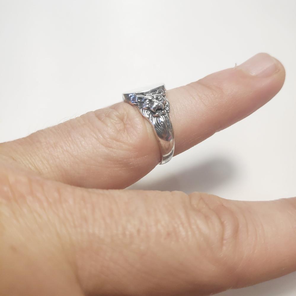 Anello in argento 925 con testa di leone| GIOIELLI IN ARGENTO