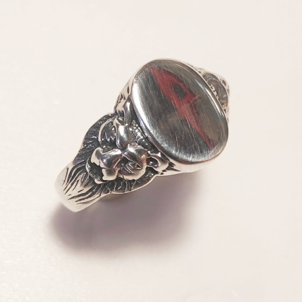 Anello in argento 925 con testa di leone| GIOIELLI IN ARGENTO