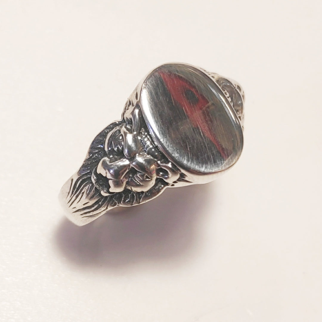 Anello in argento 925 con testa di leone| GIOIELLI IN ARGENTO