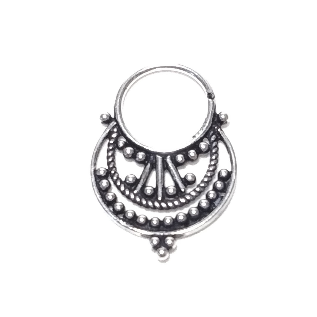 Earring - SEPTUM in burnished 925 silver - ETHNIC | PIERCINGS