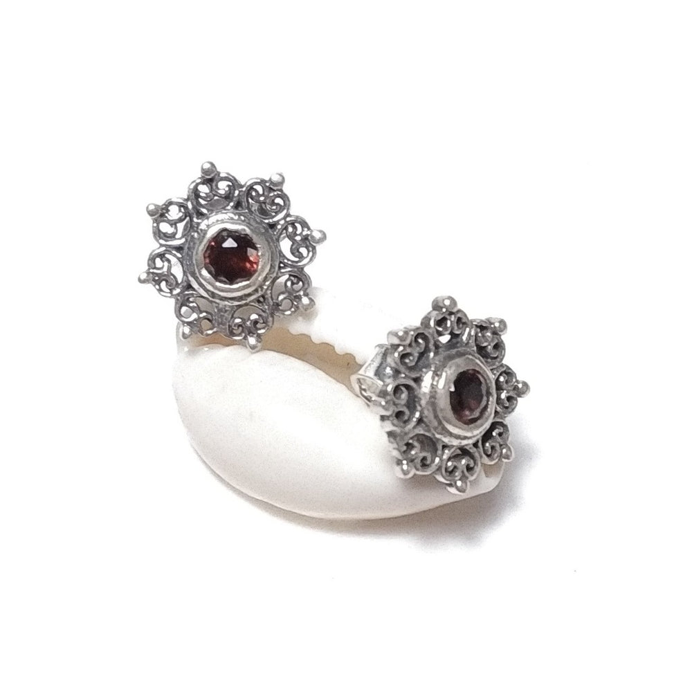 Mini ORECCHINIArgento 925 ORECCHINIGranato | orecchini da lobo