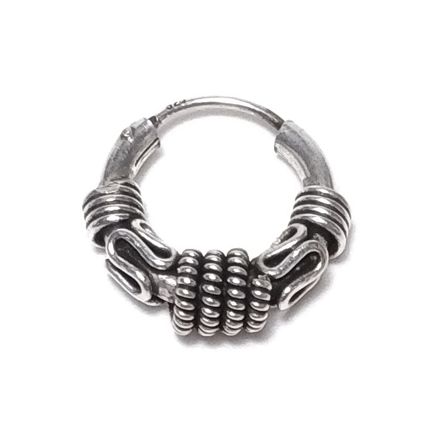 Orecchini cerchio argento - UOMO DONNA etnico | Gioielli etnici piercing