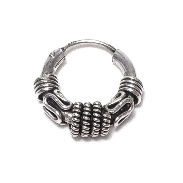 Orecchini cerchio argento - UOMO DONNA etnico | Gioielli etnici piercing