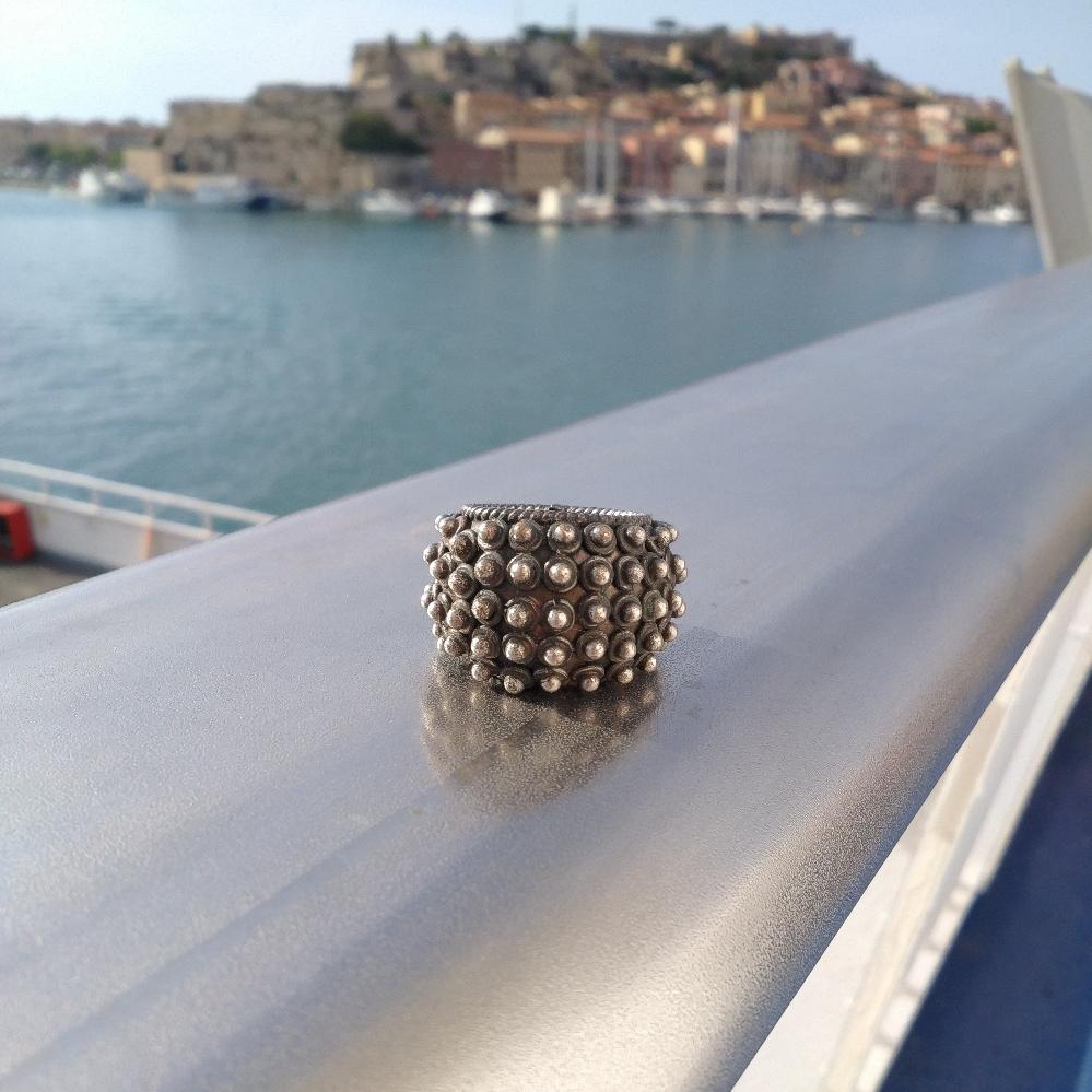 Anello etnico artigianale in argento 925 - GOPALPUR