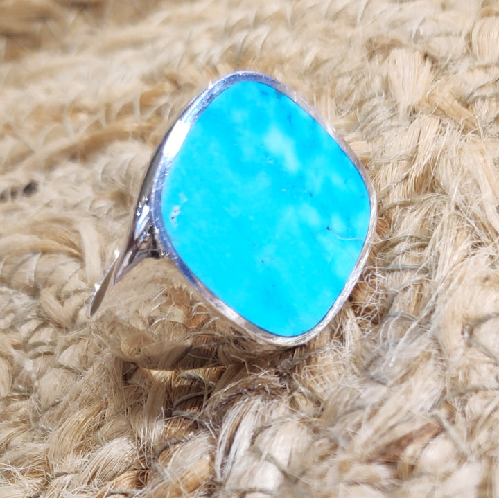 ANELLO artigianale in argento 925 con pietra - ORISSA