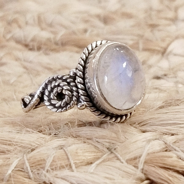 ANELLO HAIMA artigianale in argento 925 con Labradorite, Granato ,Turchese | GIOIELLI CON PIETRE