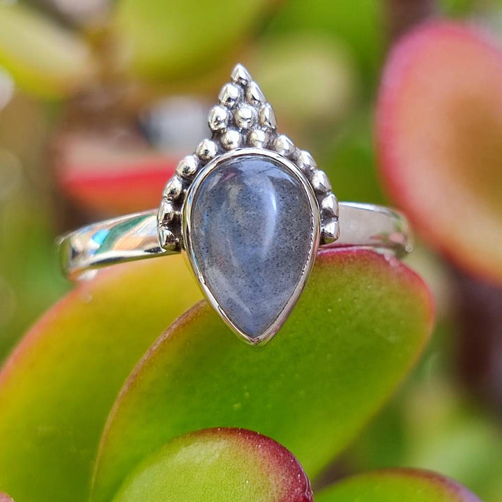 Anello AAHNA in argento 925 con pietra | GIOIELLI IN ARGENTO