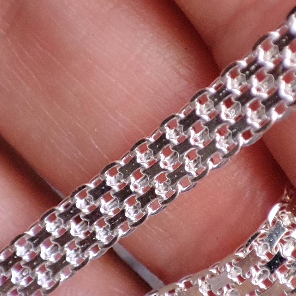 BRACCIALE ARGENTO catena piatta - HOSPET