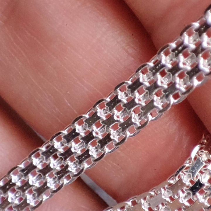 BRACCIALE ARGENTO catena piatta - HOSPET