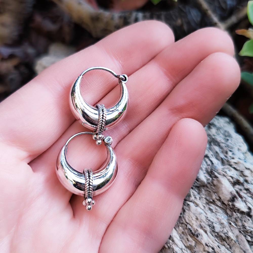 ORECCHINI a cerchio in argento 925 - RODDAM