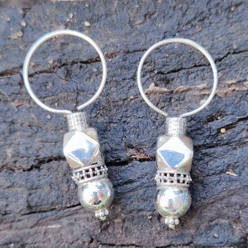 ORECCHINI etnici in argento 925 - RISDHA