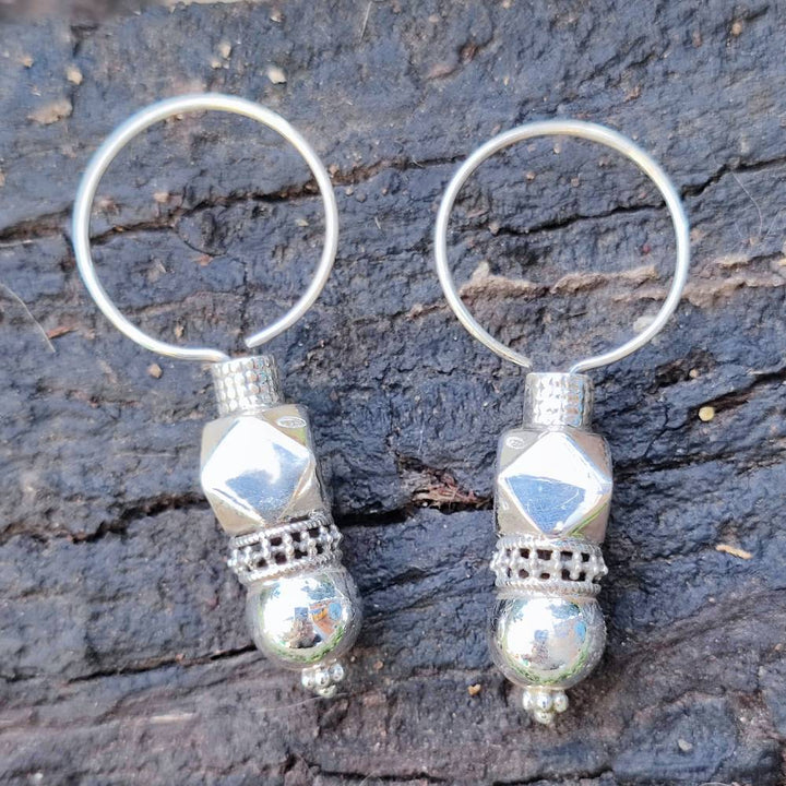 ORECCHINI etnici in argento 925 - RISDHA