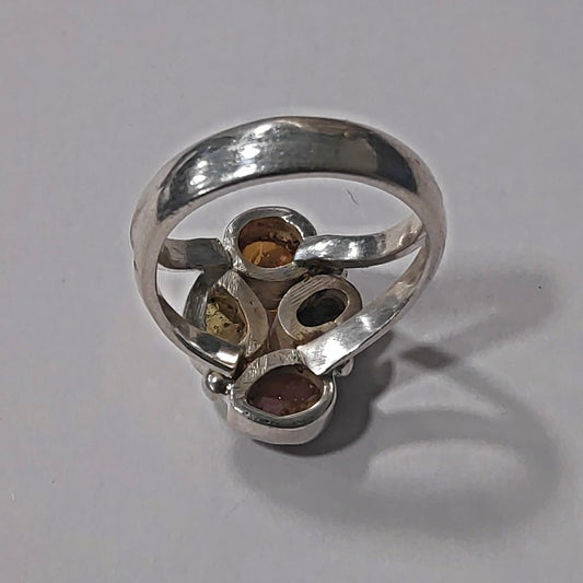 Anello Tormalina e argento cabouchon - TILOTTAMA