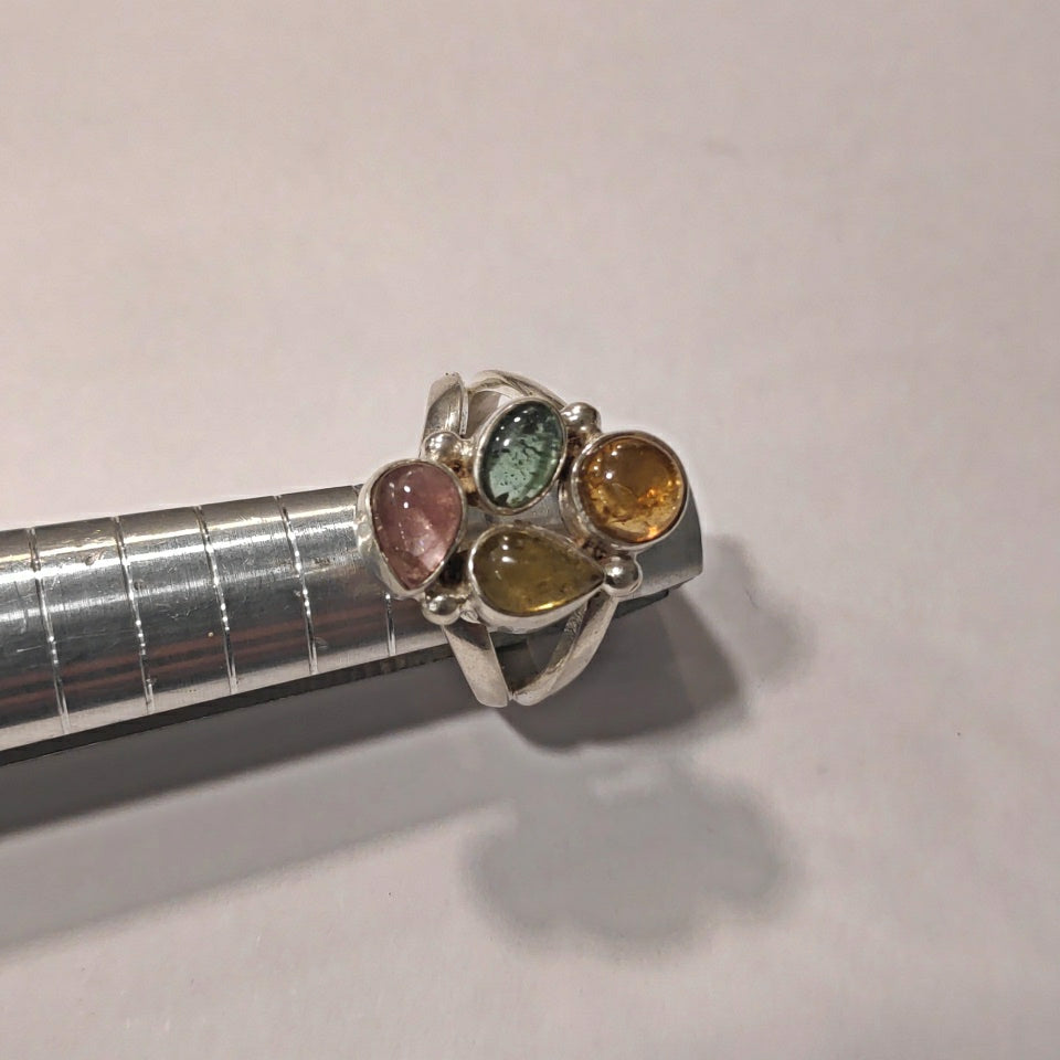 Anello Tormalina e argento cabouchon - TILOTTAMA