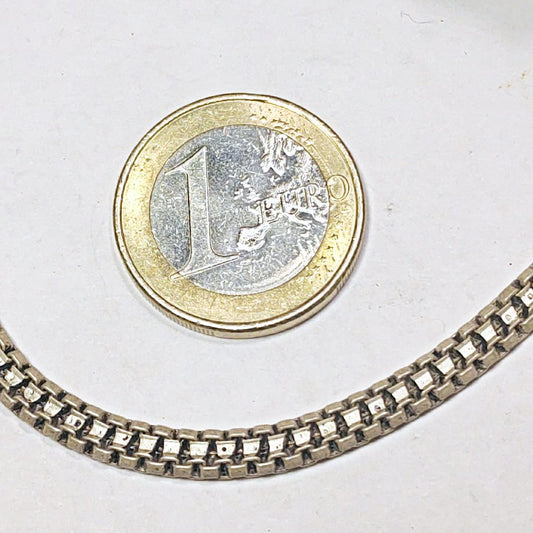 Cavigliera indiana argento semi - rigida – dettaglio