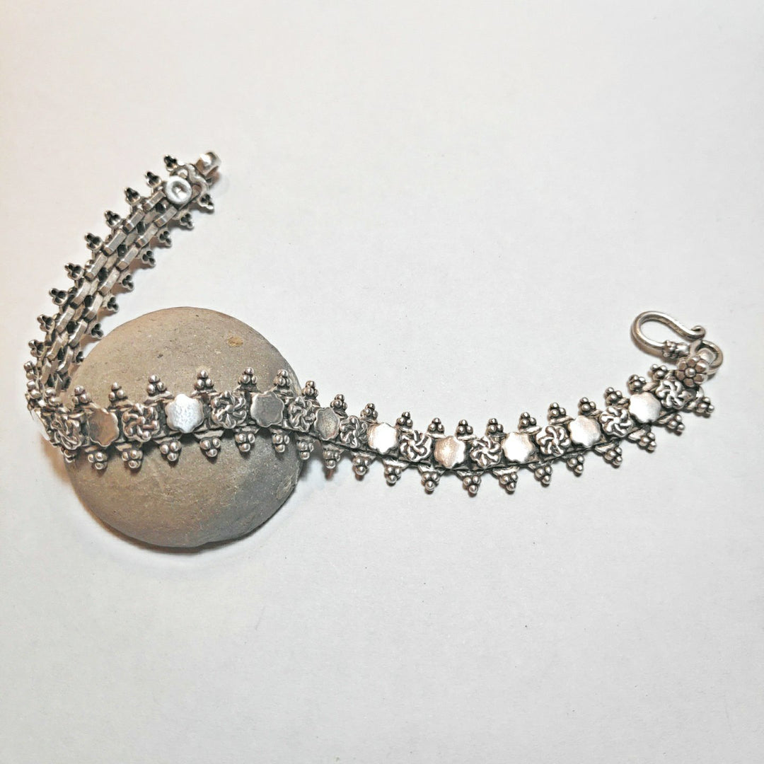 Bracciale Snake argento foglia 645