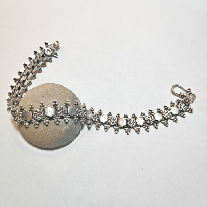Bracciale Snake argento foglia 645